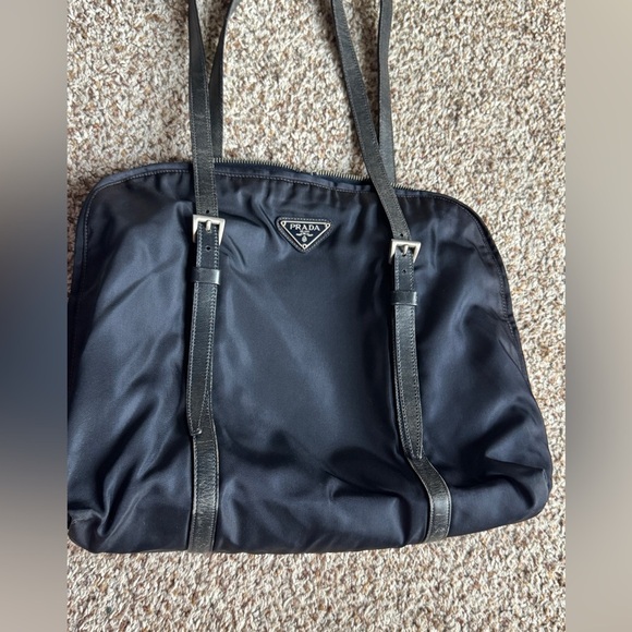 Vintage Prada navy dark blue nylon handle shoulder bag - Picture 16 of 16